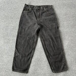 Iceberg Jeans Mens 35x29 Gray‎ Relaxed Fit Straight Leg Carpenter Workwear Denim
